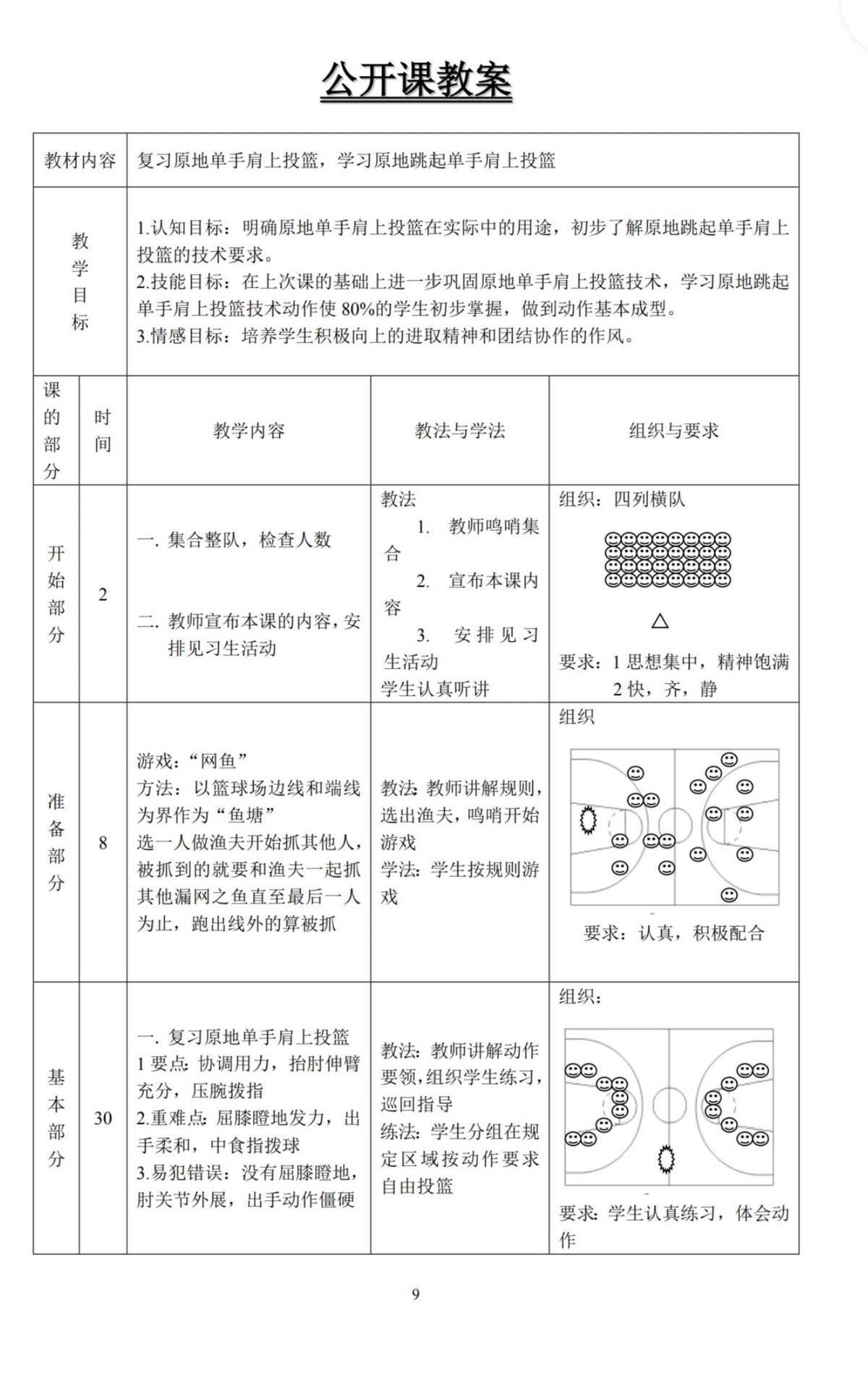 篮球体能训练方法教案